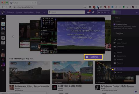 borrar cuenta twitch settings