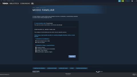 ¿ cómo compartir los juegos de steam mediante el modo familiar?