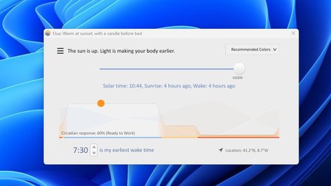 cómo configurar f.lux para que no nos quite f p s jugando
