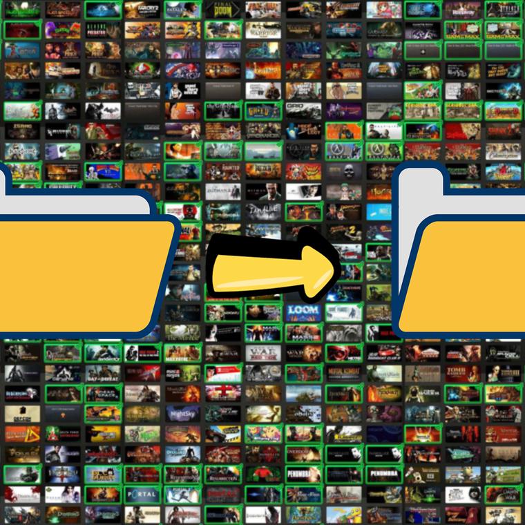 como mover juegos steam