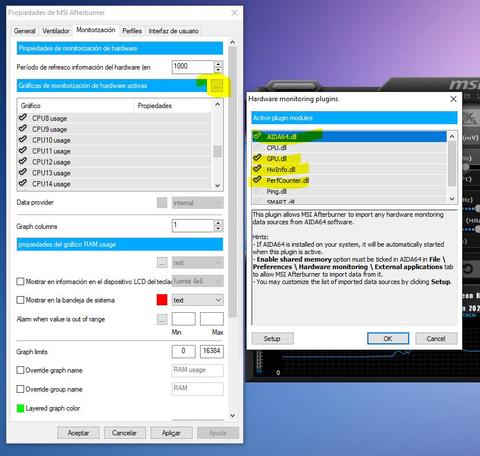 configurar afterburner monitorizacion 2
