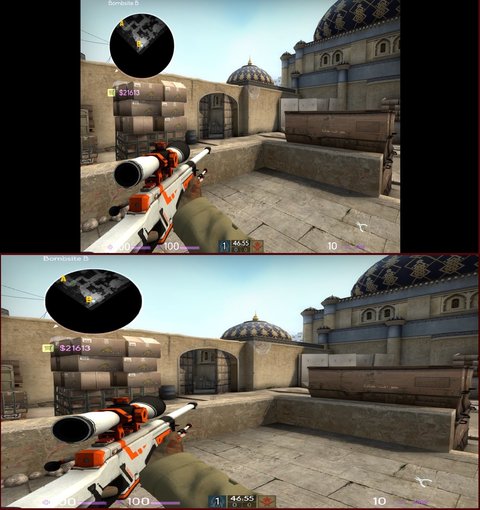csgo 4 3 bandas negras vs 4 3 estirado