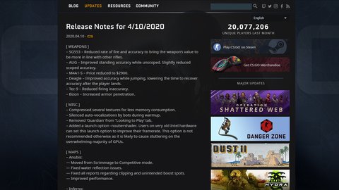 c s g o actualización 4/10/2020 por fin se nerfea la s g553