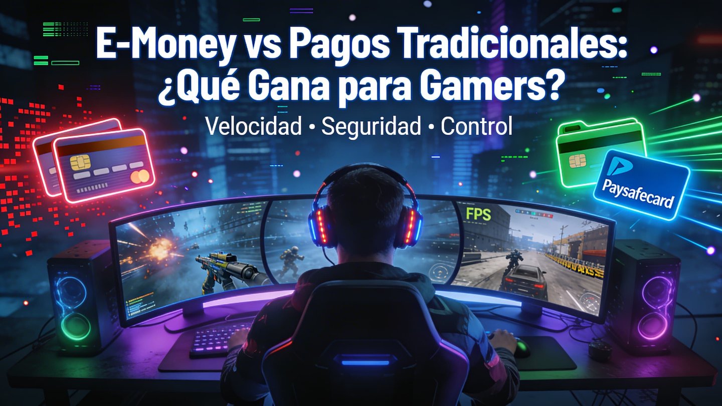 e money vs pagos tradicionales gamers