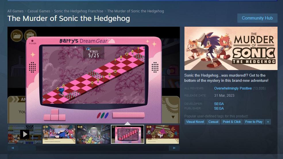 el juego gratuito de sonic del april fools day se convierte titulo de sega mejor valorado