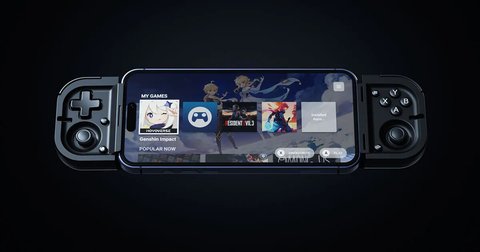 Razer Prio con la biblioteca de Razer Cortex Mobile en pantalla