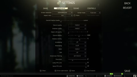 mejorar rendimiento escape from tarkov