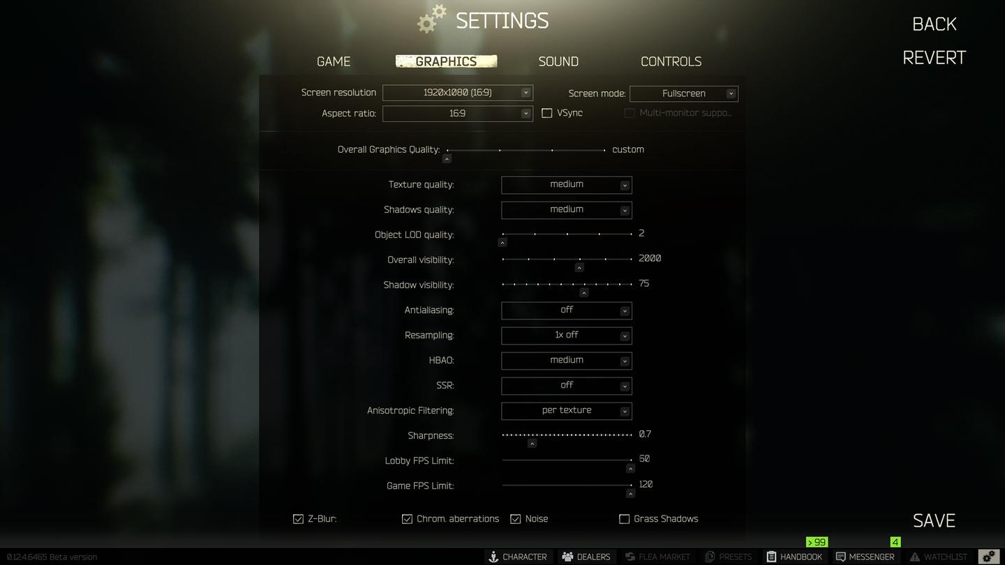 mejorar rendimiento escape from tarkov