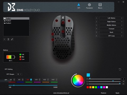 dream machines dm6 holey duo software