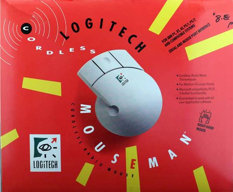 primer raton inalambrico 1991 logitech mouse man