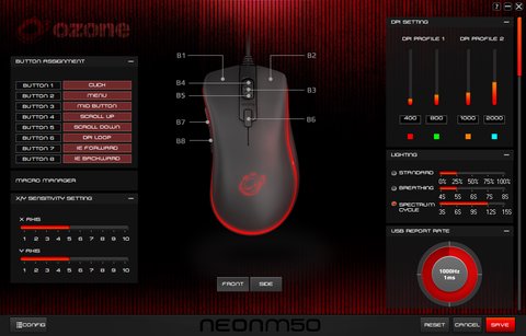 ozone neon m50 configuracion