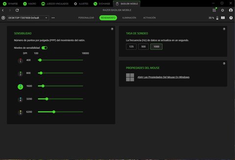 razer basilisk mobile synapse rendimiento