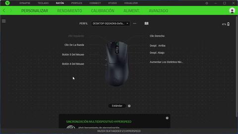 razer deathadder v3 hyperspeed synapse botones