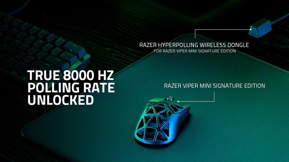 razer lanza actualizacion razer viper mini se wireless alcanza 8000 hz