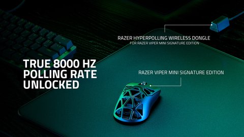 razer lanza actualizacion razer viper mini se wireless alcanza 8000 hz