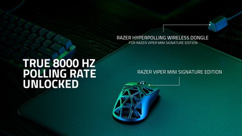 razer lanza actualizacion razer viper mini se wireless alcanza 8000 hz
