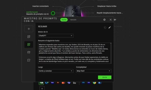 razer pro click v2 prompt ia