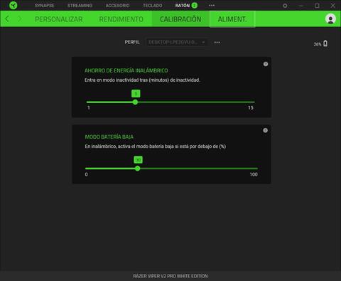 razer viper v2 pro batería