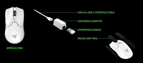 razer viper v2 pro uso accesorios