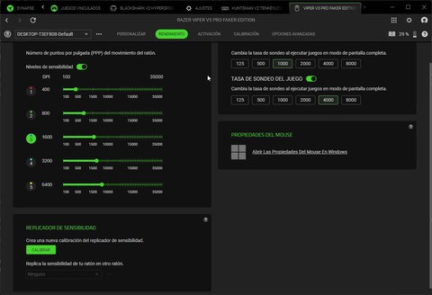 razer viper v3 pro faker synapse rendimiento