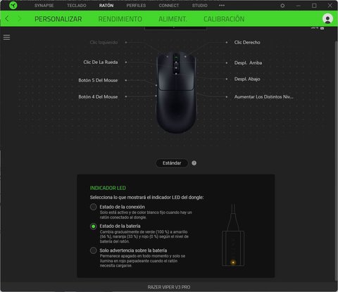 razer viper v3 pro synapse botones