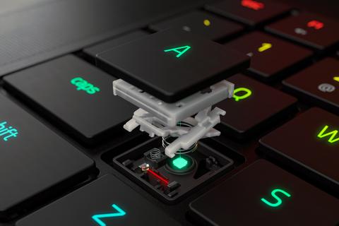 razer presenta primer portatil teclado optico
