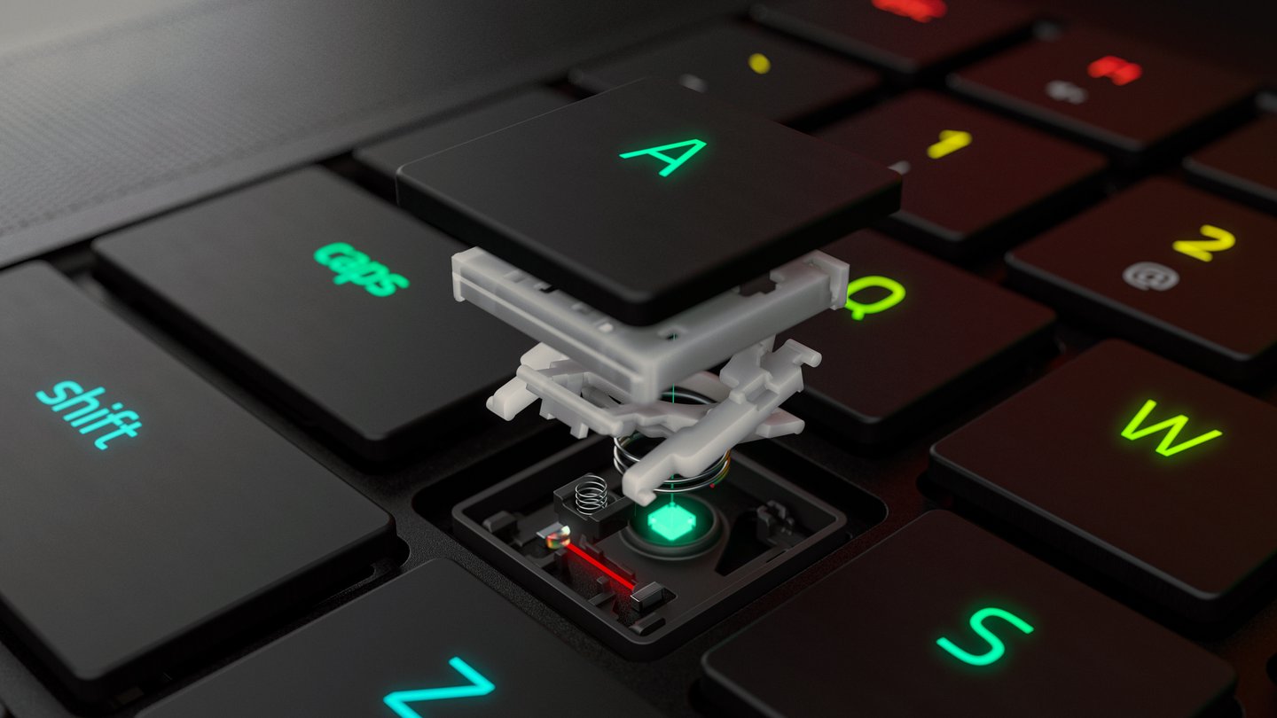 razer presenta primer portatil teclado optico