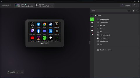 razer stream controller x loupedeck software