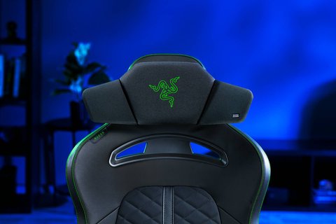lanzamiento almohada silla con altavoces razer clio