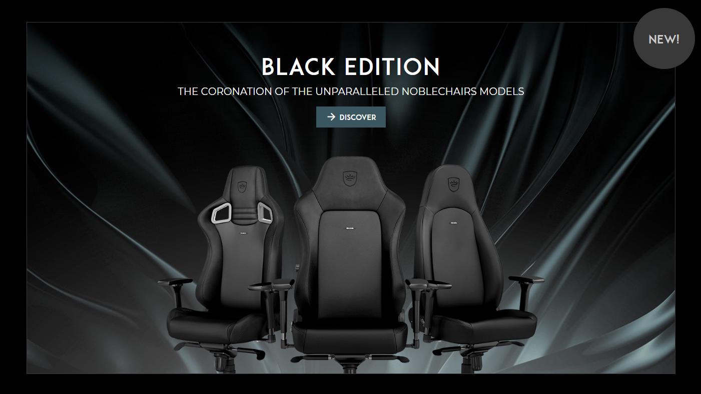 lanzamiento noblechairs black edition