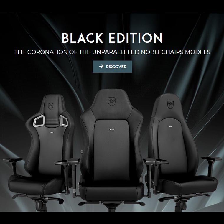 lanzamiento noblechairs black edition