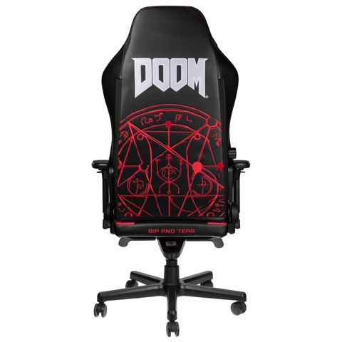lanzamiento noblechairs hero doom edition trasera
