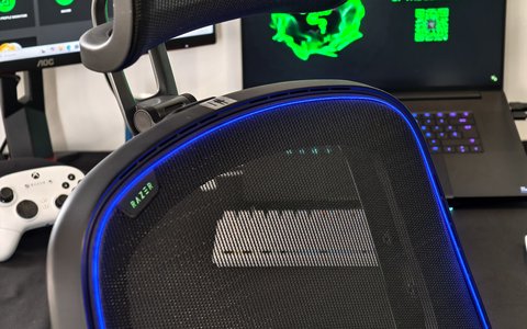 probamos el projecto arielle de razer la silla gaming con refrigeracion y calefaccion detalle ventilacion