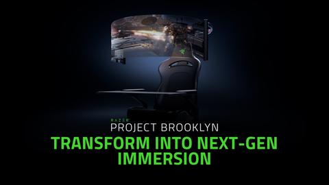 project brooklyn la silla de razer con pantalla o l e d envolvente de 60 pulgadas