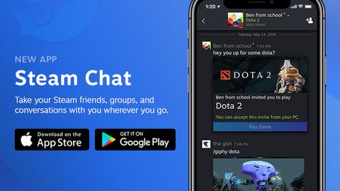 valve presenta steam chat, una nueva app para hacerle competencia a discord