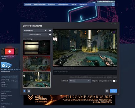 ¿ dónde se guardan las capturas de pantalla de steam?