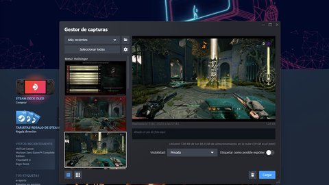 donde se guardan capturas pantalla