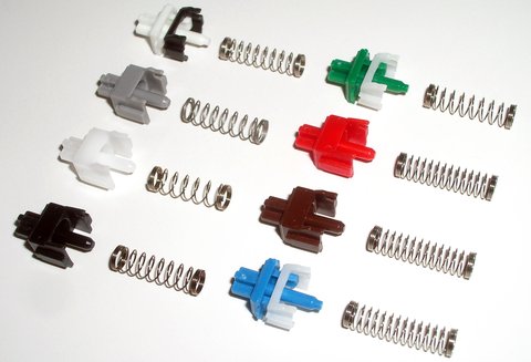 diferentes switches interruptores mecanicos teclado