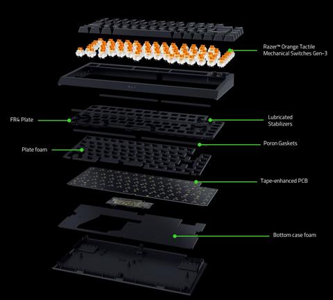 razer blackwidow v4 75 construccion interior
