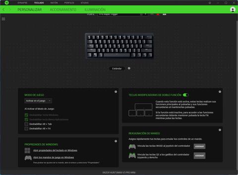 razer huntsman v3 pro mini synapse configuracion