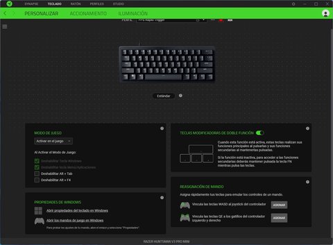 razer huntsman v3 pro mini synapse configuracion