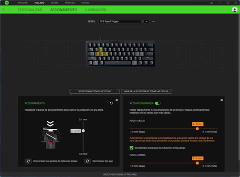 razer huntsman v3 pro mini synapse rapid