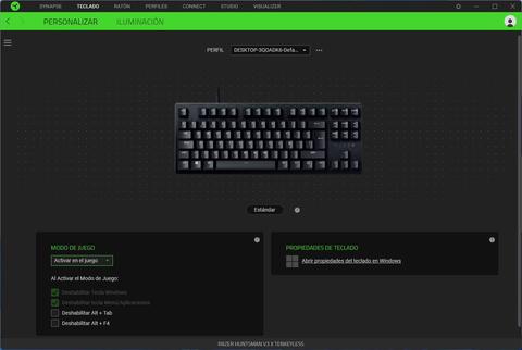 razer huntsman v3 x tenkeyless synapse config