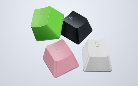 razer pbt keycaps colores