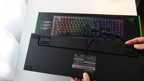 razer ornata v2 parte trasera
