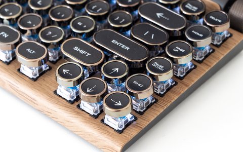 teclado retro bluetooth tw1867 detalle flechas