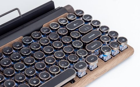 teclado retro bluetooth tw1867 detalle teclas posicion