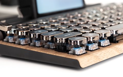teclado retro bluetooth tw1867 detalle teclas