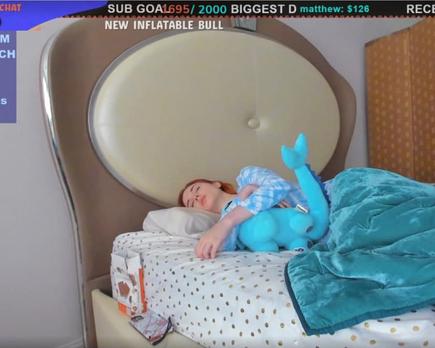 twitch streaming gente durmiendo
