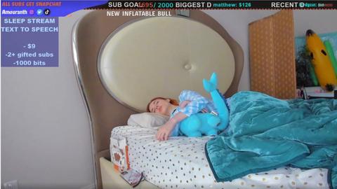 twitch streaming gente durmiendo
